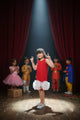 Scarlet Bloom Red Floral Party Dress for Girls