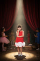 Scarlet Bloom Red Floral Party Dress for Girls