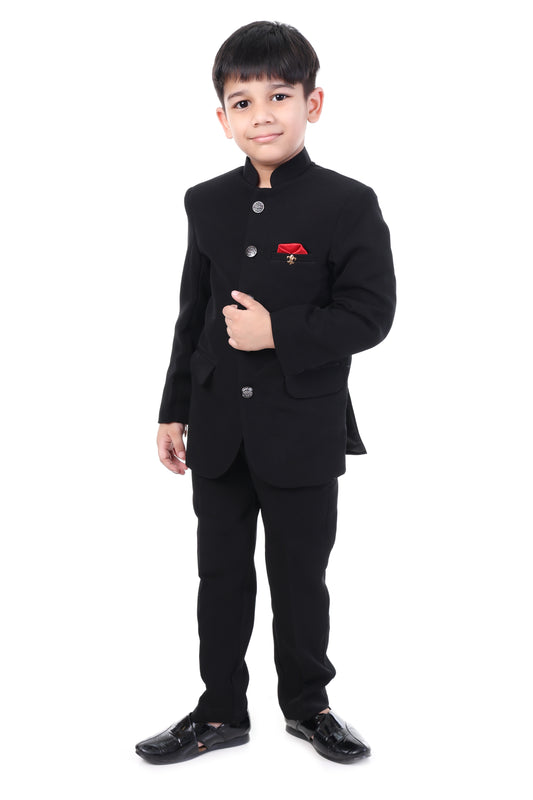 Classic Black Jodhpuri Suit