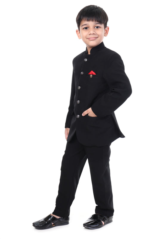 Classic Black Jodhpuri Suit