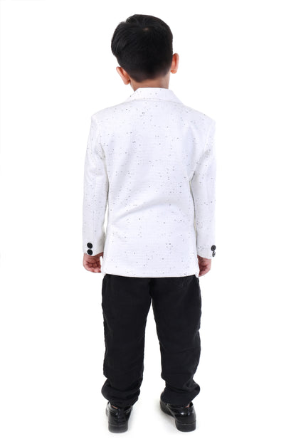 White Speckled Party Blazer