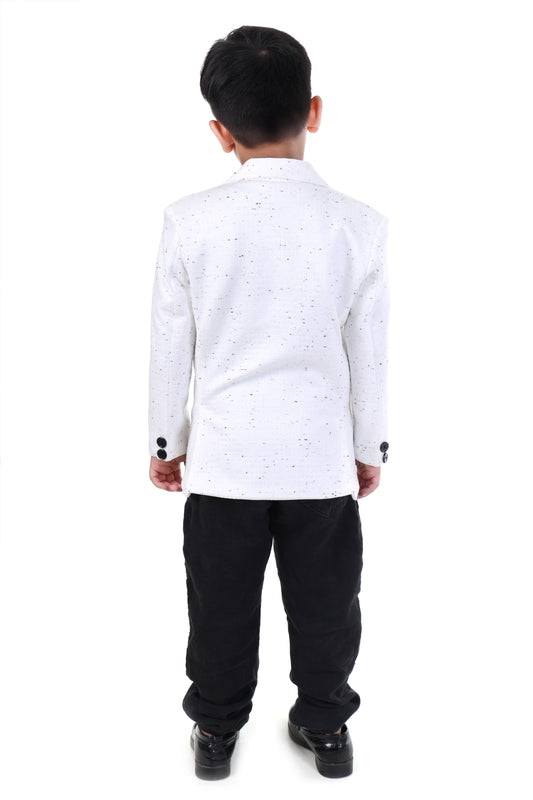 White Speckled Party Blazer