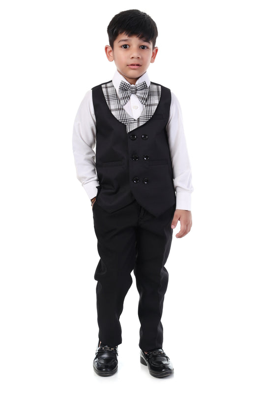 White Check Tuxedo Suit