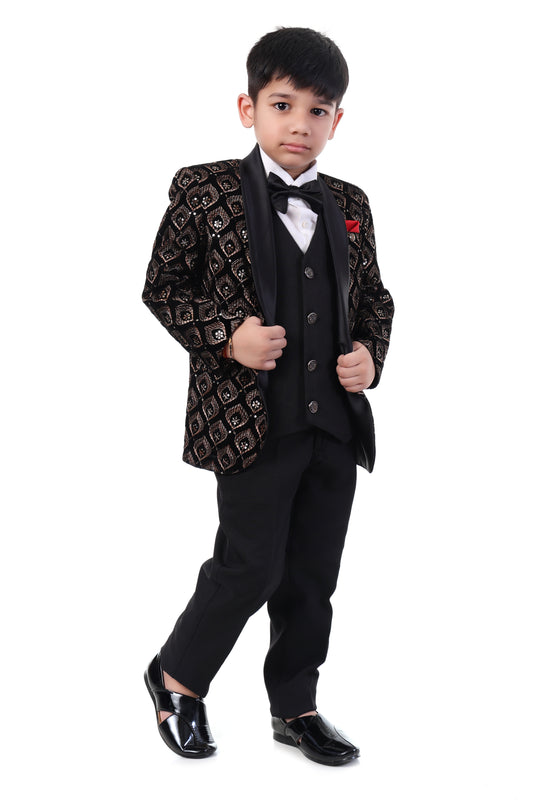 Royal Embroidered Tuxedo Set