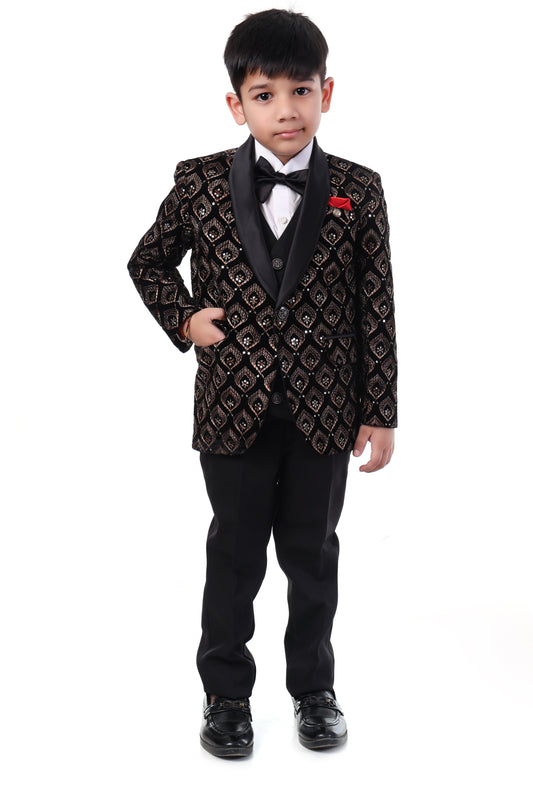 Royal Embroidered Tuxedo Set