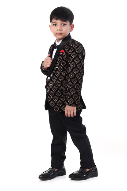 Royal Embroidered Tuxedo Set