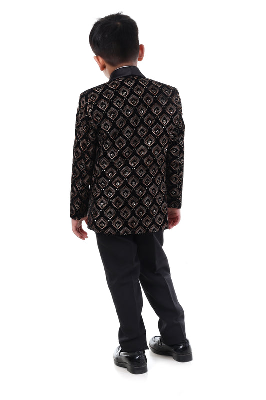 Royal Embroidered Tuxedo Set