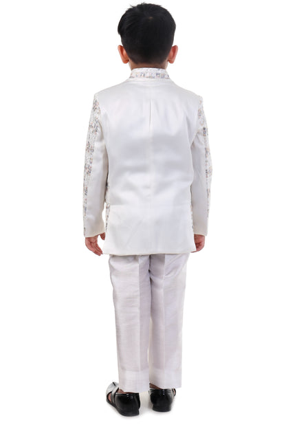 White Blossom Jodhpuri Suit