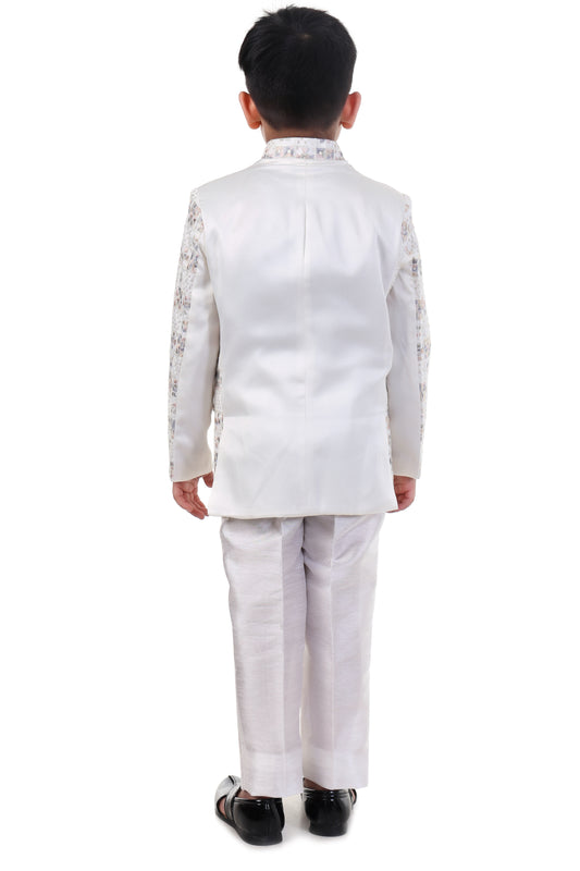 White Blossom Jodhpuri Suit