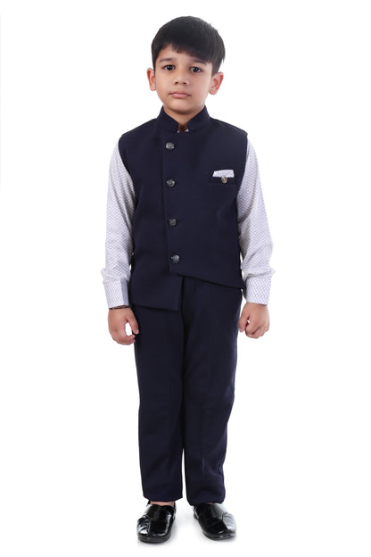 Midnight Majesty Nehru Jacket Suit