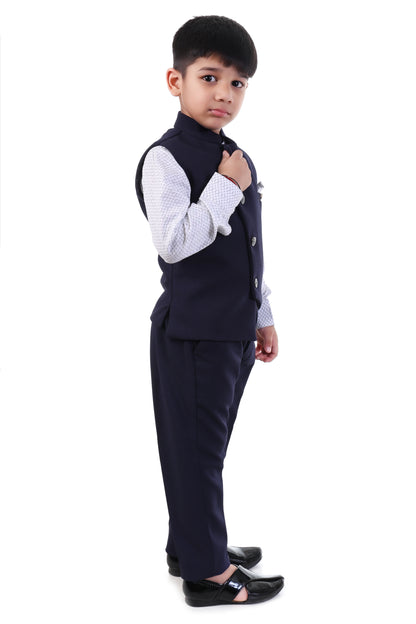 Midnight Majesty Nehru Jacket Suit