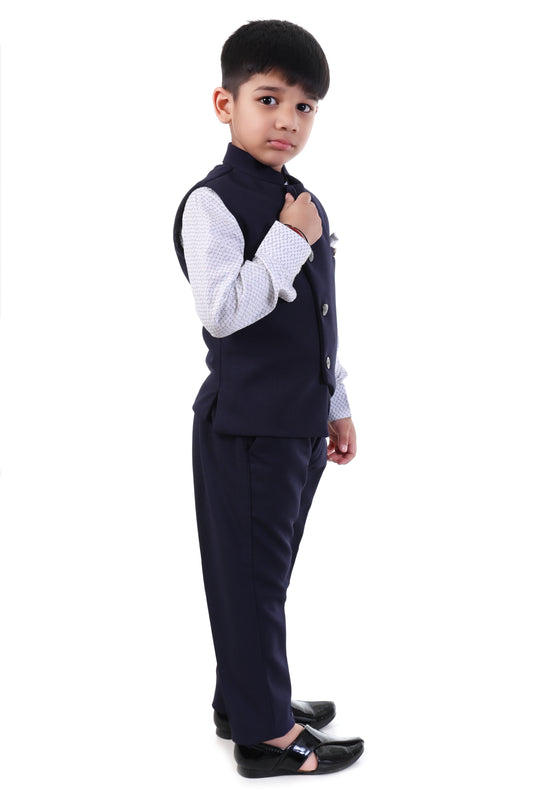 Midnight Majesty Nehru Jacket Suit