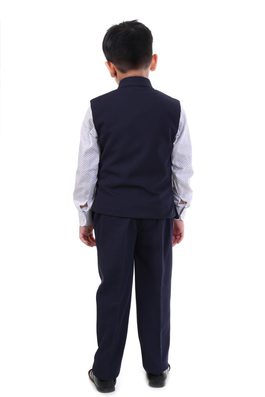 Midnight Majesty Nehru Jacket Suit
