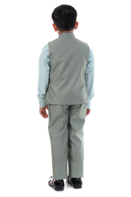 Emerald Elegance Jacket Suit